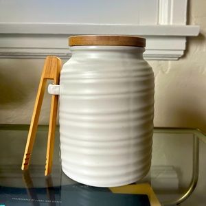 Goody Goody Ceramic Treat Jar with Tongs